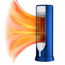 1000W Portable Electric Space Heater Garage Hot Air Fan for Desk Indoor Room