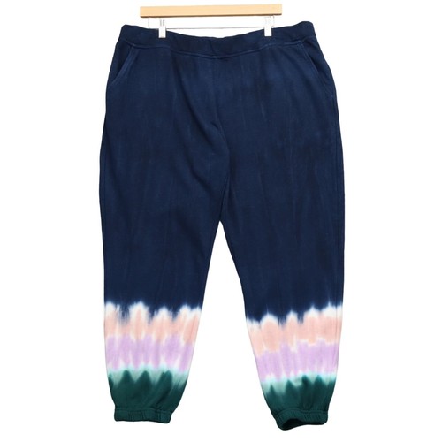 NWT Wildfox Hadley XXL French Terry Relaxed Jogger Pant Navy Pockets Lounge Cozy - Picture 2 of 14
