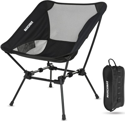 MARCHWAY Ultralight Folding Camping Chair Heavy Duty Portable Compact Outdoor Tr