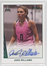 2021-22 Leaf Memories 1990 Base Auto Green 9/50 Jada Williams #BA-JW1 Auto 6l7