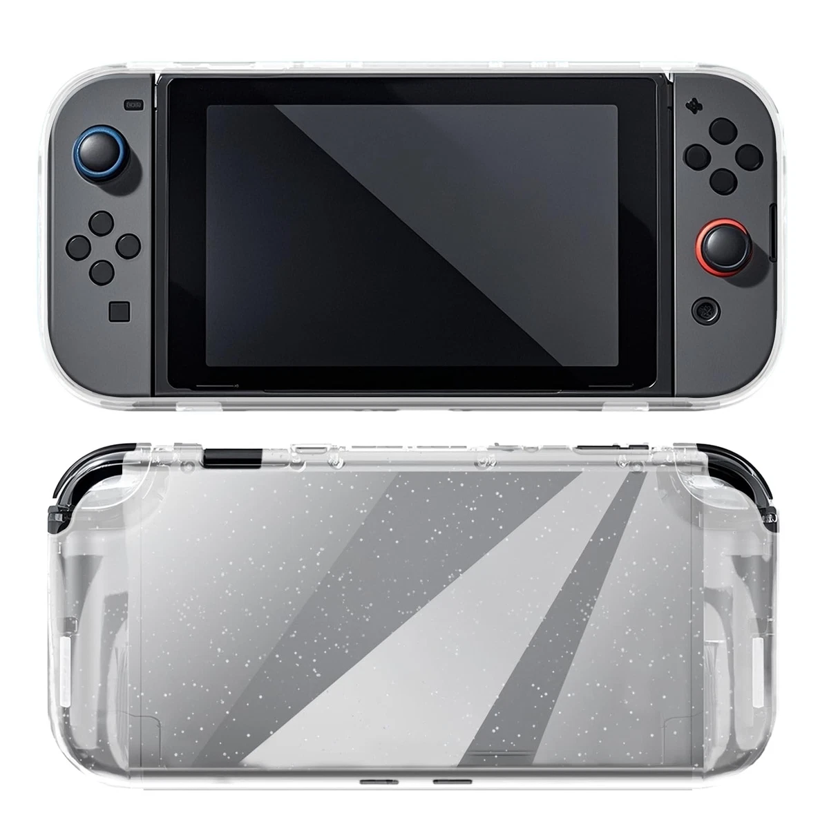 Protective Case for Switch 2 Grip Soft Transparent Sequins Shock Absorption – Ga