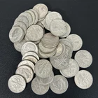Lot of 50 (1 Roll) ROOSEVELT SILVER DIMES - 90% SILVER - $5 F.V.