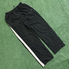 Y2K Nike black track pants with white Size : small