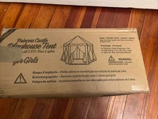 Princess Castle Playhouse Tent for Girls with LED Star Lights – 55 x 53 inches