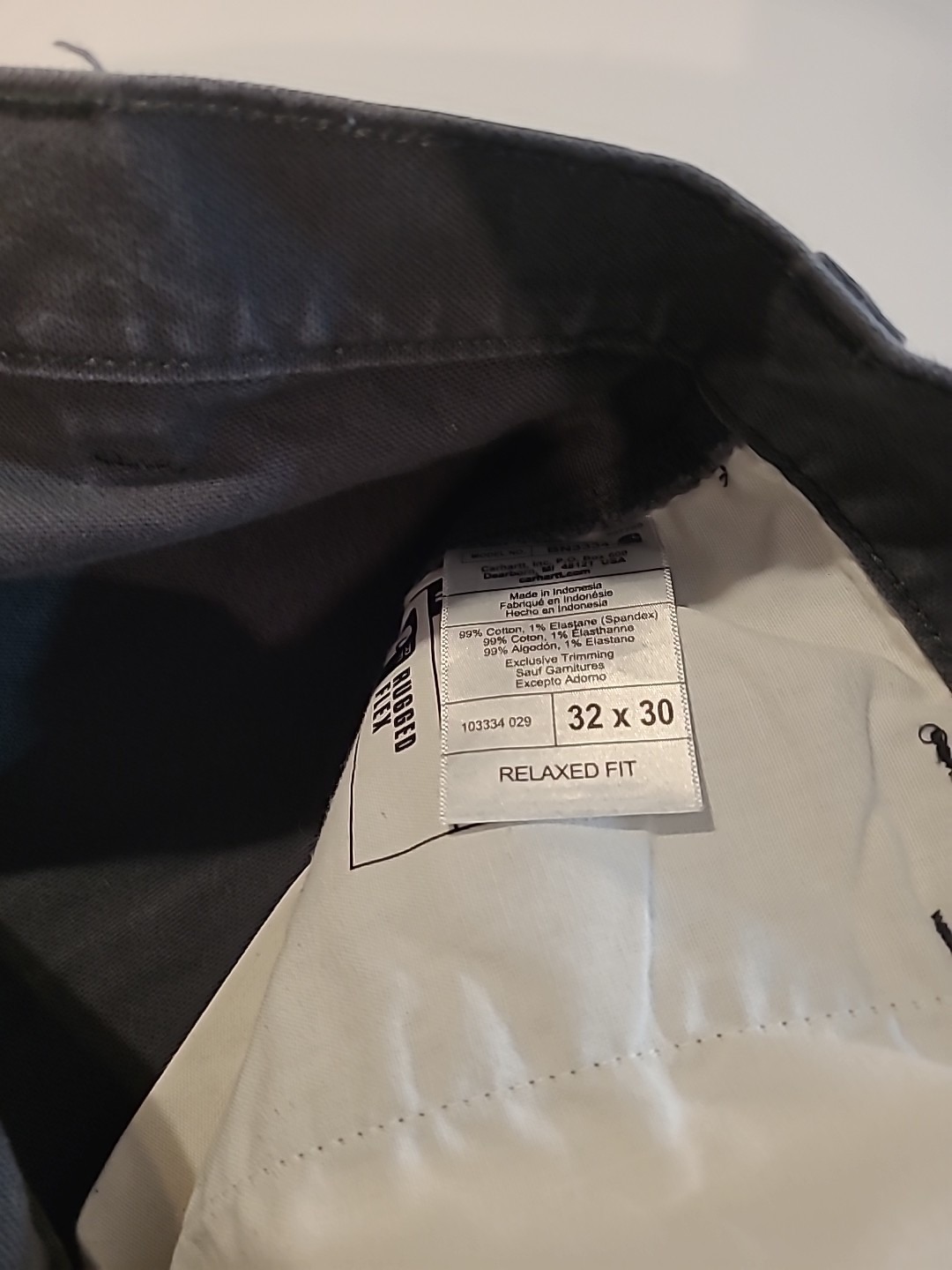 Carhartt Relaxed Fit Gray Work Pants 32x30 Reinforced Knees Utility Pockets thumbnail 9