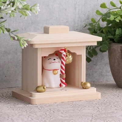 Japanese Kamidana Maneki Neko Shrine the lucky cat Modern shrin NEW FS