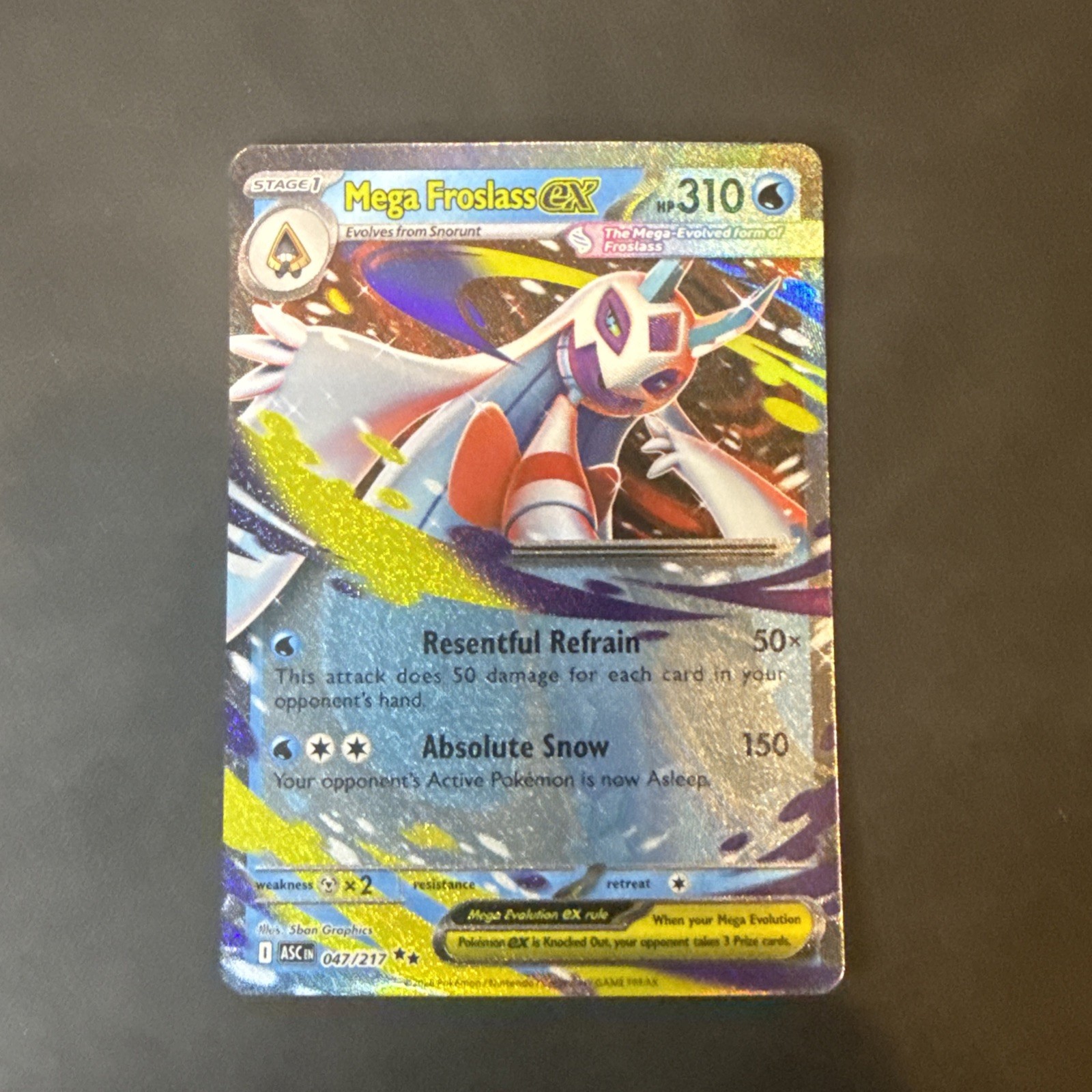 Mega Froslass Ex English Ascended Heroes Ultra Rare 047/217 Near Mint NM