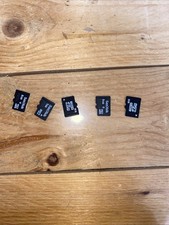Lot of 5 - 8GB Used Mixed Brands MICRO SD Memory Cards M-8GB 