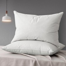 1/2/4 x Queen Goose Down Feather Pillows Hotel Replacement Pillow Insert Filler