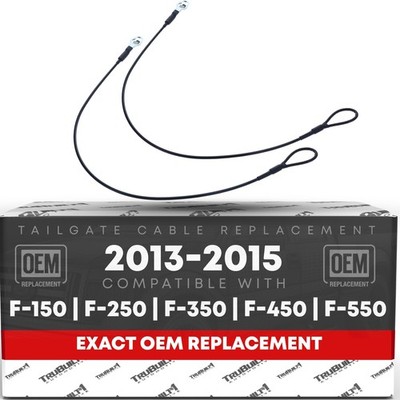 Tailgate Cable Set for Ford F-150, F-250, F-350, F-450 - Tailgate Support Str...