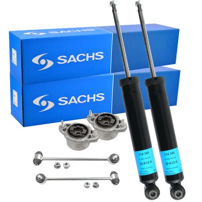 2x SACHS Stoßdämpfer Domlager Koppelstange Satz Hinten für MERCEDES S212