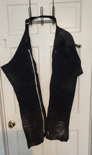 Barnstable Riding Black Suede Men's Cowboy Chaps Leather Western Sz Large