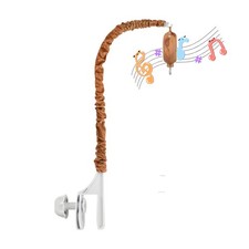 Crib Mobile Arm with Music - Imitation Wood - 24 Inch Mobile Arm for Crib - C...