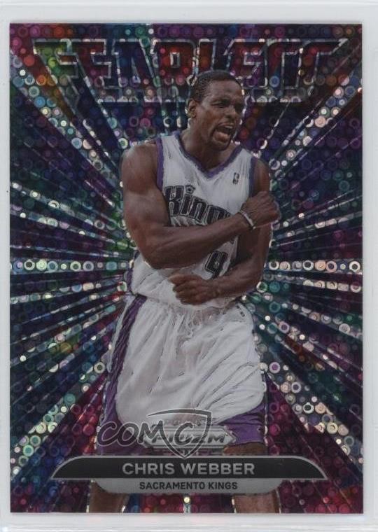 2021-22 Panini Prizm Fearless Fast Break Prizm Chris Webber #16 HOF 5ub
