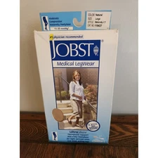 JOBST Ultra Sheer Maternity Compression Stocking Natural 15-20mmHG Sz L New