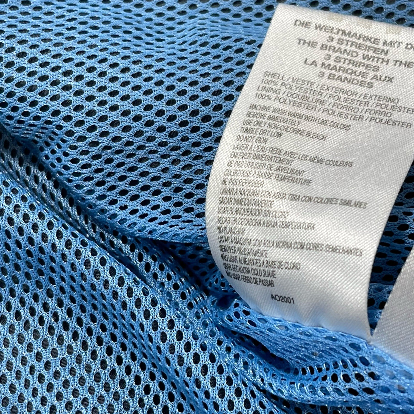 Adidas Pullover Windbreaker Jacket Snap Button Bl… - image 9