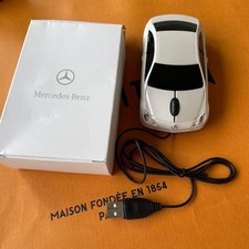 Mercedes-Benz Original USB Wired Mouse Black Brand Logo Computer PC