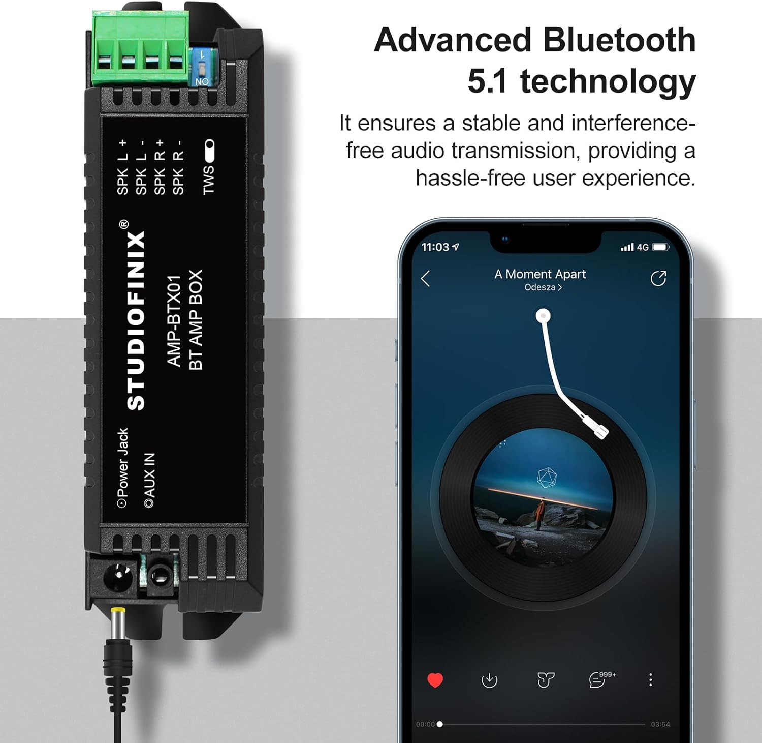 Amplificatore Bluetooth 5.1 STUODIOFINIX TWS per Casse a Soffitto e Parete - 3