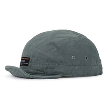 Short Brim Baseball Cap 5 Panel Hat Soft Short Bill Trucker One Size Dy09-grey