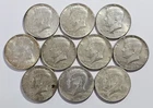 Lot of 10 ~ Kennedy Half Dollars 1965-1969 40% Silver Coins ~ $5 Face (R103)