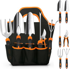 Stainless Steel Heavy Duty Gardening Tool Set with Storage Tote Bag