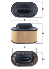 Mahle LX 2966 air filter for Maserati