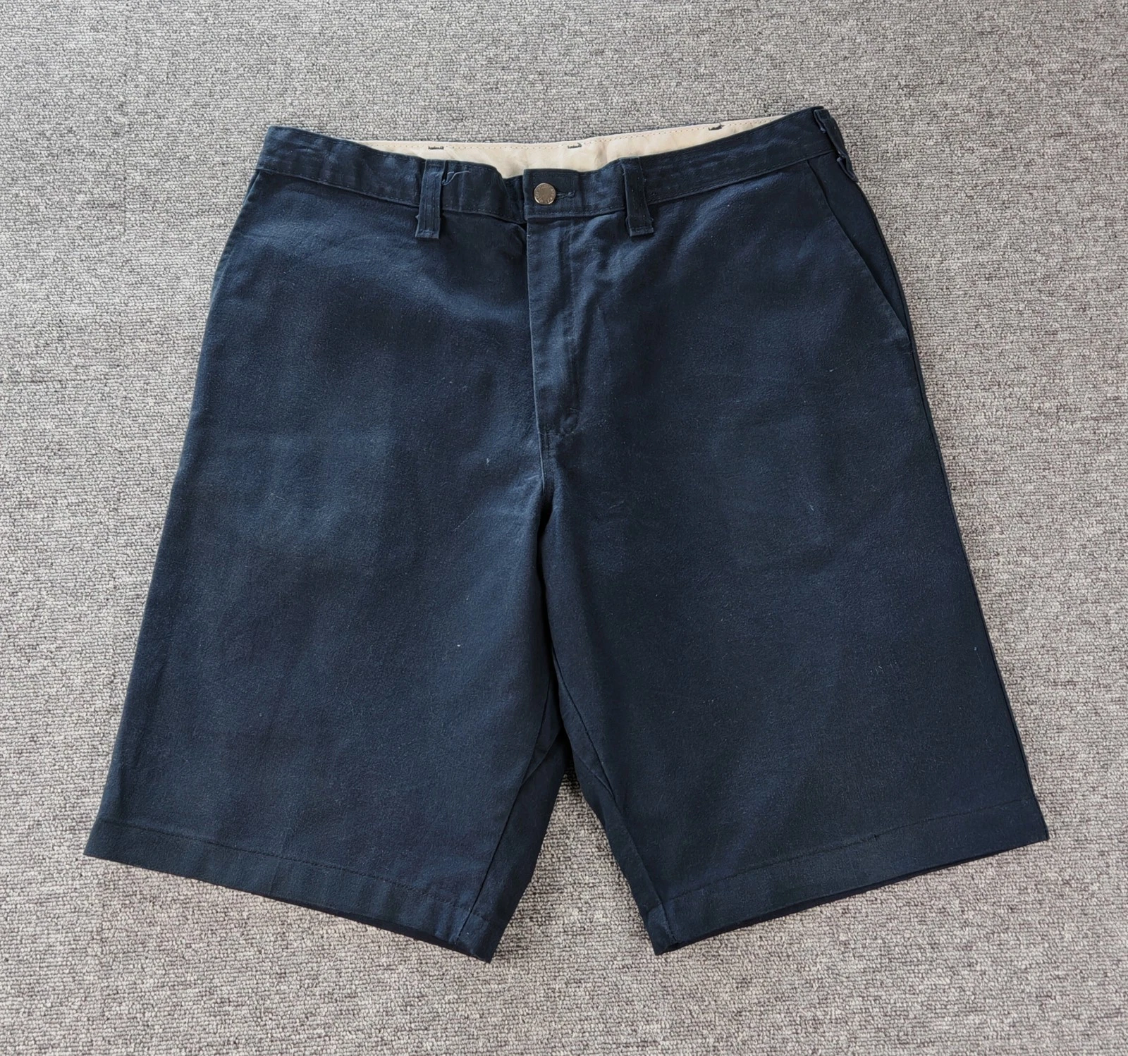 Dickies Workwear Cut Off Shorts W36 Utility Carpenter Relaxed Y2K Skate Navy