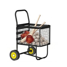 Baseball Cart with Wheels, Holds 300+ Baseballs or 150 Softballs, Heavy-Duty