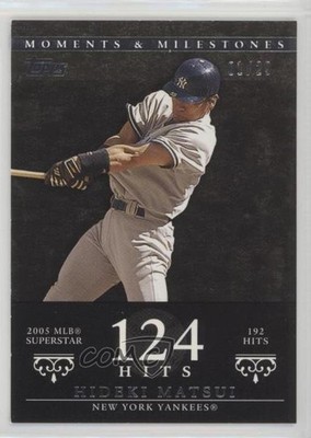 2007 Topps Moments & Milestones Black 1/29 Hideki Matsui #98 5qi