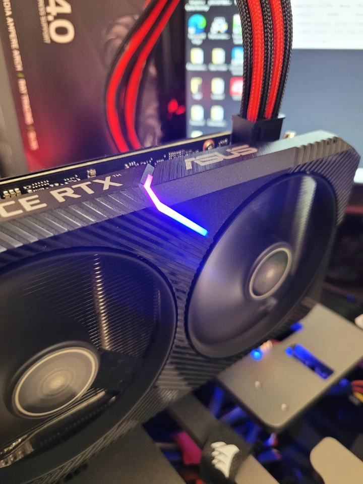 ASUS DUAL OC MINI RTX 3060 Ti OC 8gb PC Gaming graphics card Expertly Tested - Image 3 of 4