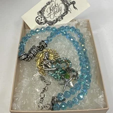 4PC NOS KIRKS FOLLY LORELEI MERMAID CUFF BRACELET EARRINGS & NECKLACE SET