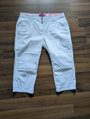 CECIL New York Caprihose W33 L22 weiß Damen Hose Neu ohne Etikett