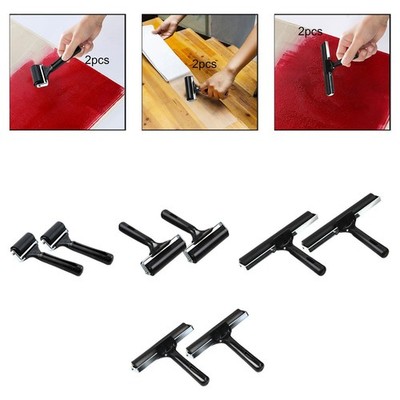 2x Gummi Brayer Tinte Roller Druck Roller für Printmaking Multifunktionale
