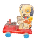 Vintage Fisher Price Pull Toy - Dog Playing Xylophone Murray Mutt
