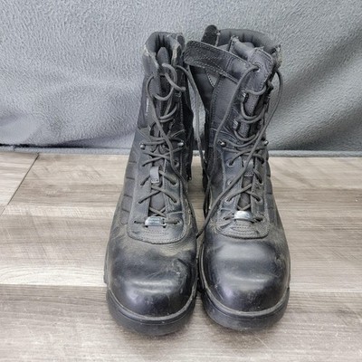 Bates Work Boots Mens Size 14 Black Composite Safety Toe Side Zip