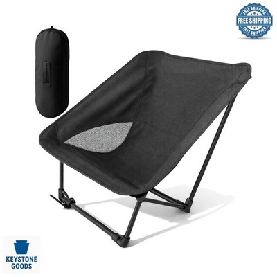 Lightweight Portable Camping Chair - Supports 220 lbs, Easy Fold & Carry, Ide...
