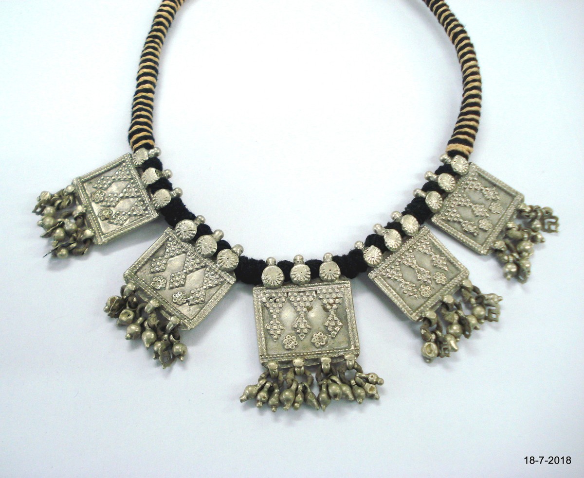 vintage necklace antique necklace old silver necklace choker