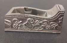 Vintage GODINGER SILVER ART CO.  EMBOSSED 1991 ~ TAPE DISPENSER ~ DESK ~ OFFICE