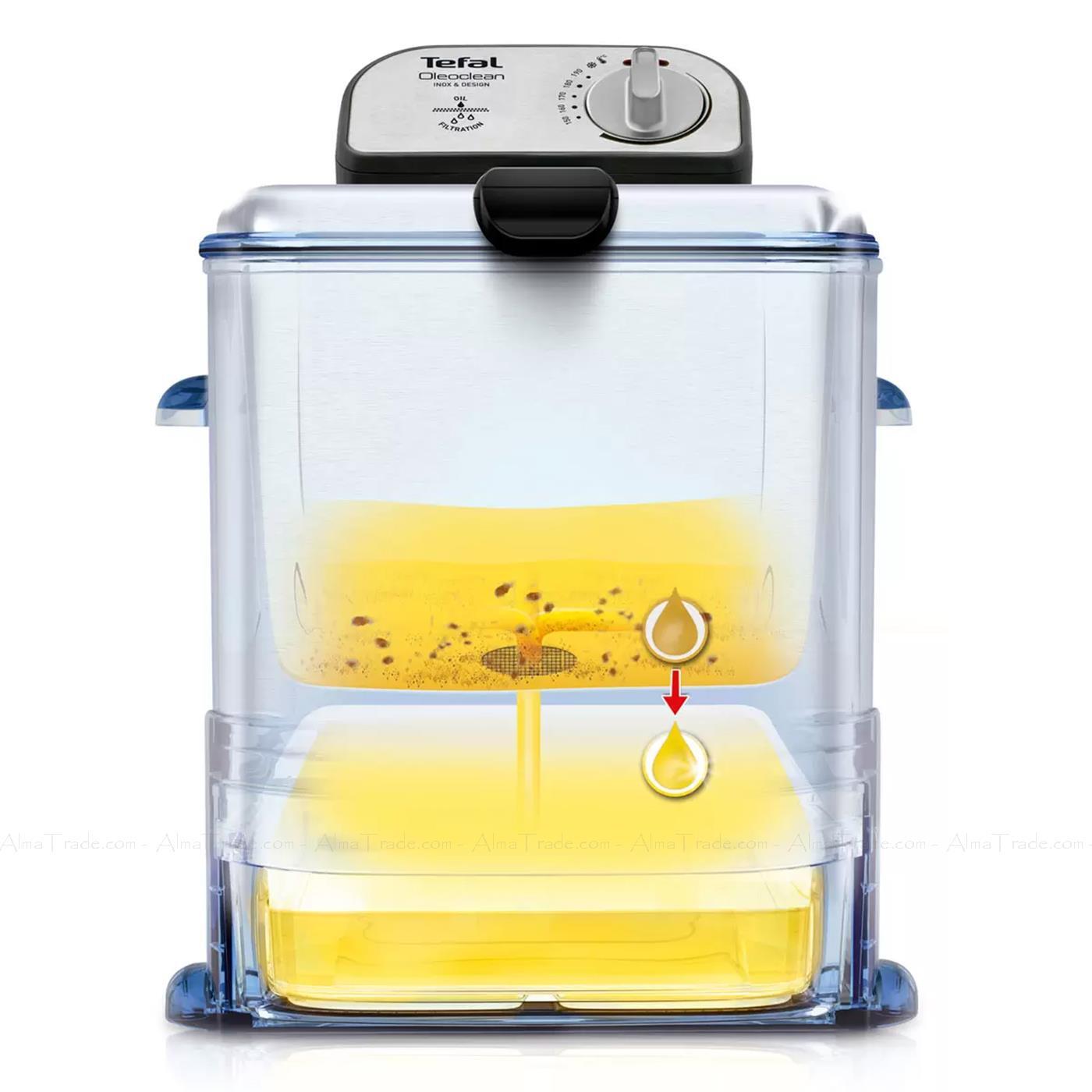 Tefal Oleoclean Pro Deep Fryer 3.5L Easy Clean Stainless Steel Silver