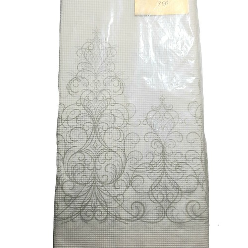 New Hallmark White Paper Table Cover 60" x 102" XL Ornate Traditional Vintage - Imagen 2 de 4