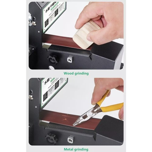 350W Mini Belt Sander Electric Sanding Polishing Machine Dry Wet Grinder - Picture 7 of 14