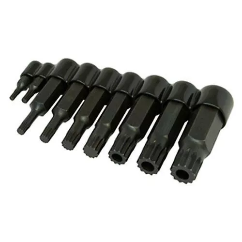 Lisle Tool 60850 9 Piece Master Triple Square Bit Set