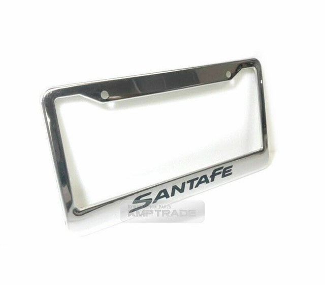 License Plate Stainless Chrome Frame Black Logo for Hyundai 20062012