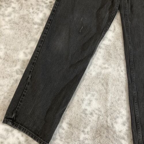 Vtg Tommy Hilfiger Cargo Carpenter Jeans Black Mens 34X32 Baggy Y2K Skater USA - Picture 6 of 20