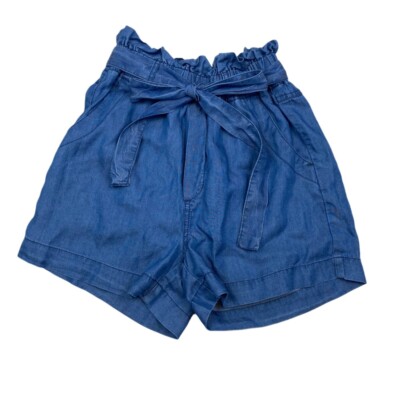NWT Thread + Supply Denim Chambray Paper Bag Waist Shorts Tencel XS