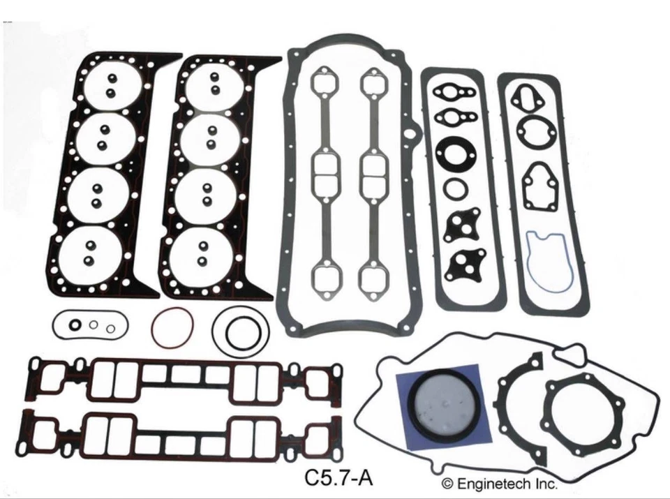 Полный комплект прокладок двигателя для внедорожника грузовика Chevrolet GMC 5,7 л 350 Vortec 1996-2002 годов выпуска - Изображение 4 из 4