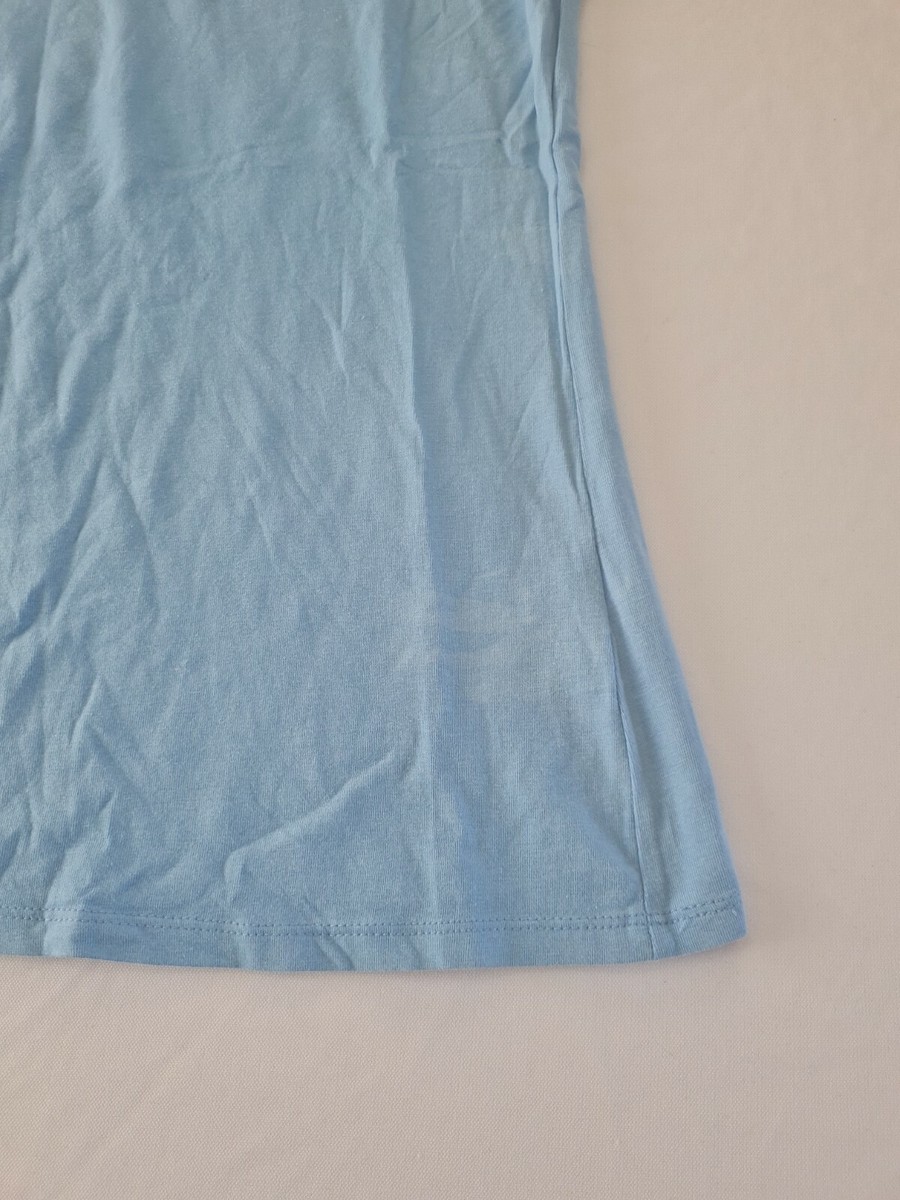 Ladies Tshirt Primark Size 12 Short Sleeve Blue 9125 View 2