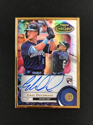 2022 Topps Gold Label Greg Deichmann Framed Autograph RC #FA-GD Chicago Cubs