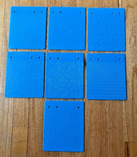 Lot of 7 Fiskars texture plates 14 assorted designs pre owned 7" x 5 3/4"