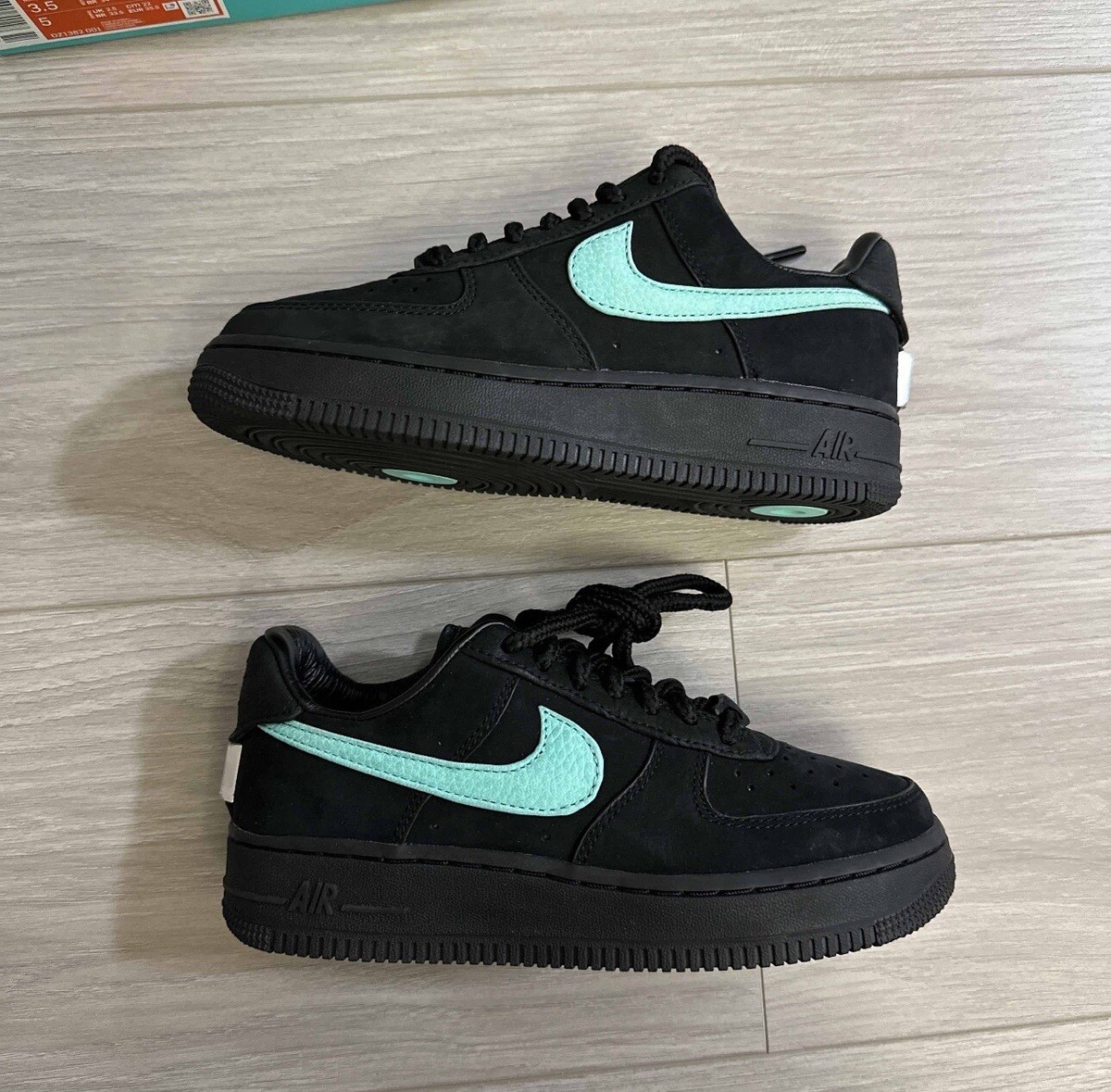 NIKE Air Force 1 Low Tiffany & Co. 1837 DZ1382 001 SIZE 3.5 NIKE Air Force 1 Low Tiffany & Co. 1837 DZ1382 001 SIZE 3.5